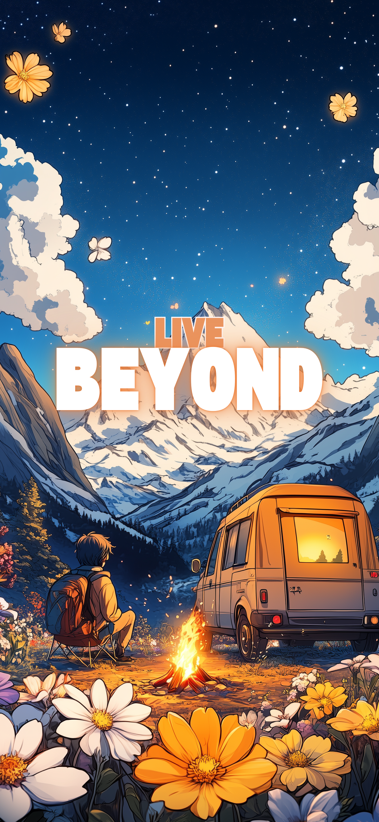 Live Beyond Chill Series Bundle - 14 Phone Wallpapers