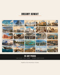Contact sheet of all 25 pieces in the Dreamy Kuwait collection by Dreams On Kanvas