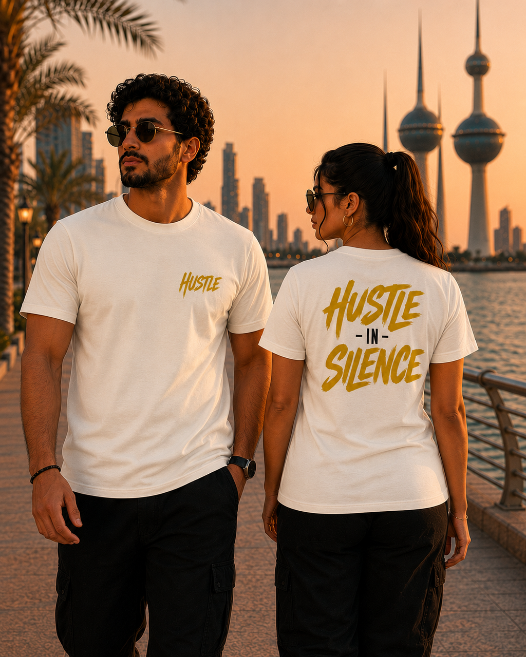 Hustle In Silence Premium Mindset Tee