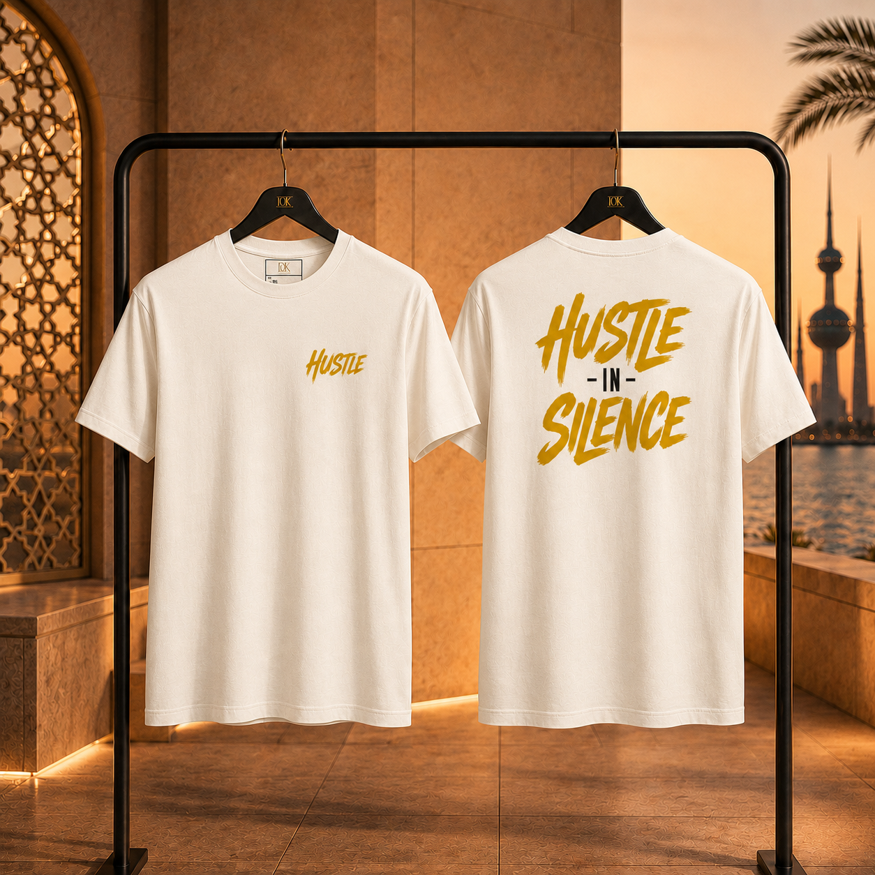 Hustle In Silence Premium Mindset Tee