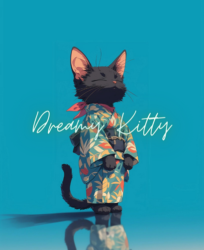 Dreamy Kitty Phone Wallpaper 11