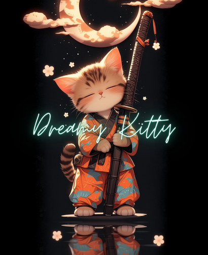 Dreamy Kitty Phone Wallpaper 6