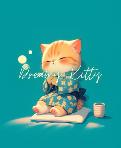 Dreamy Kitty Phone Wallpaper 8