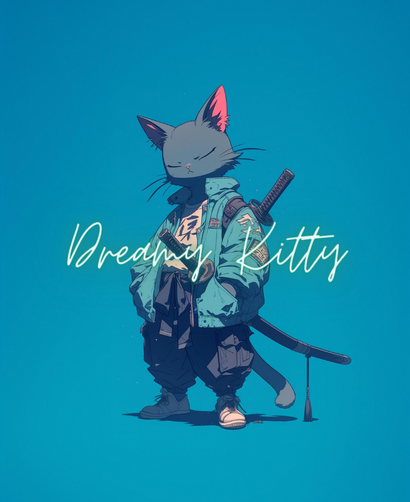 Dreamy Kitty Phone Wallpaper 9