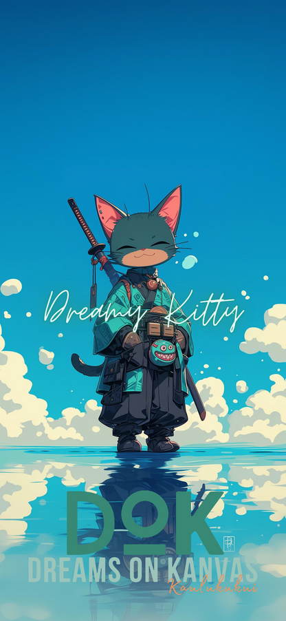 Dreamy Kitty Phone Wallpaper 12