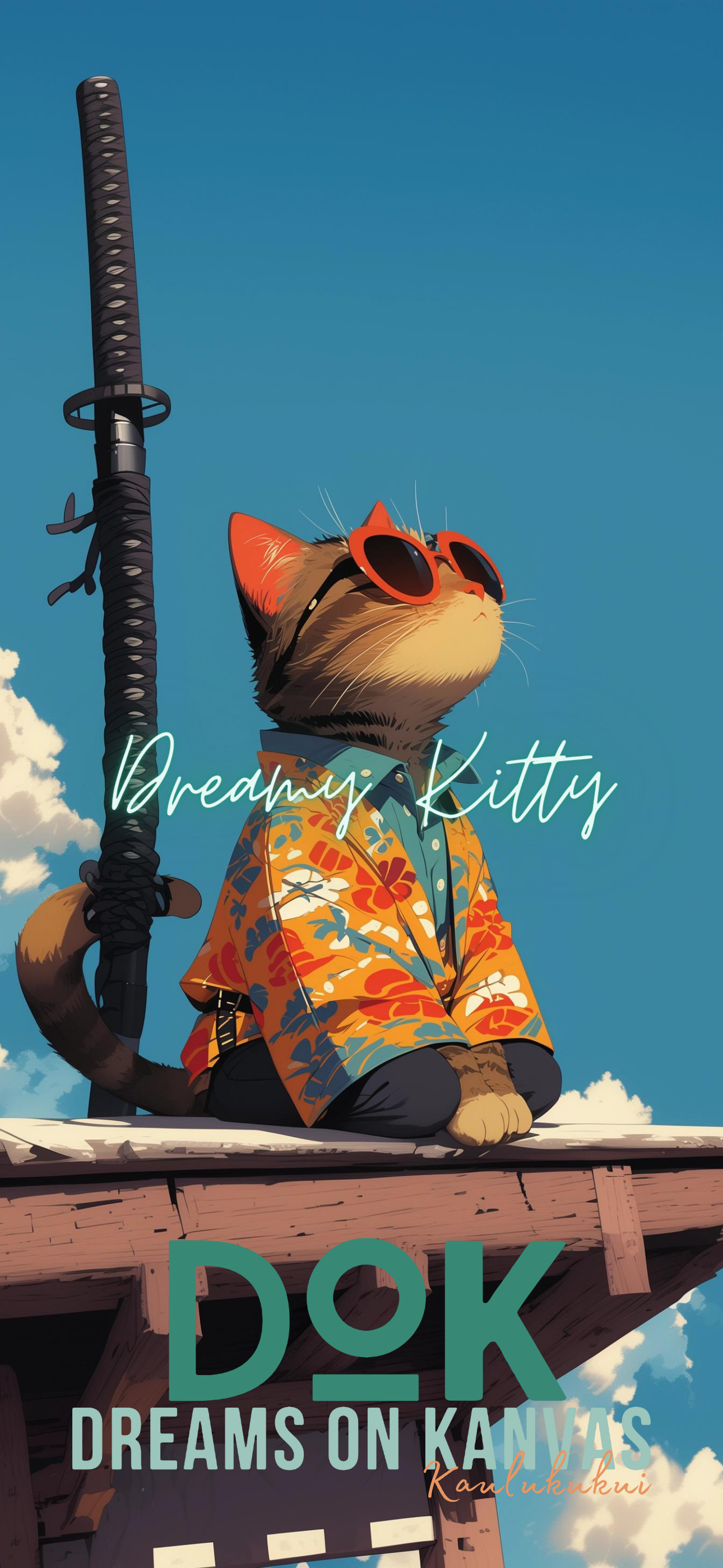 Dreamy Kitty Phone Wallpaper 4