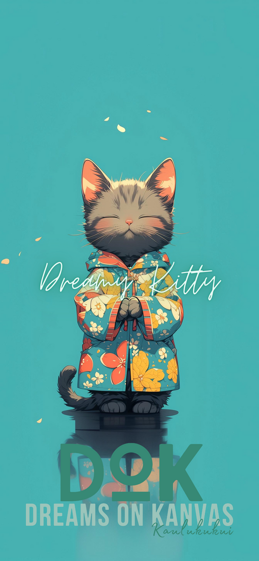 Dreamy Kitty Phone Wallpaper 7